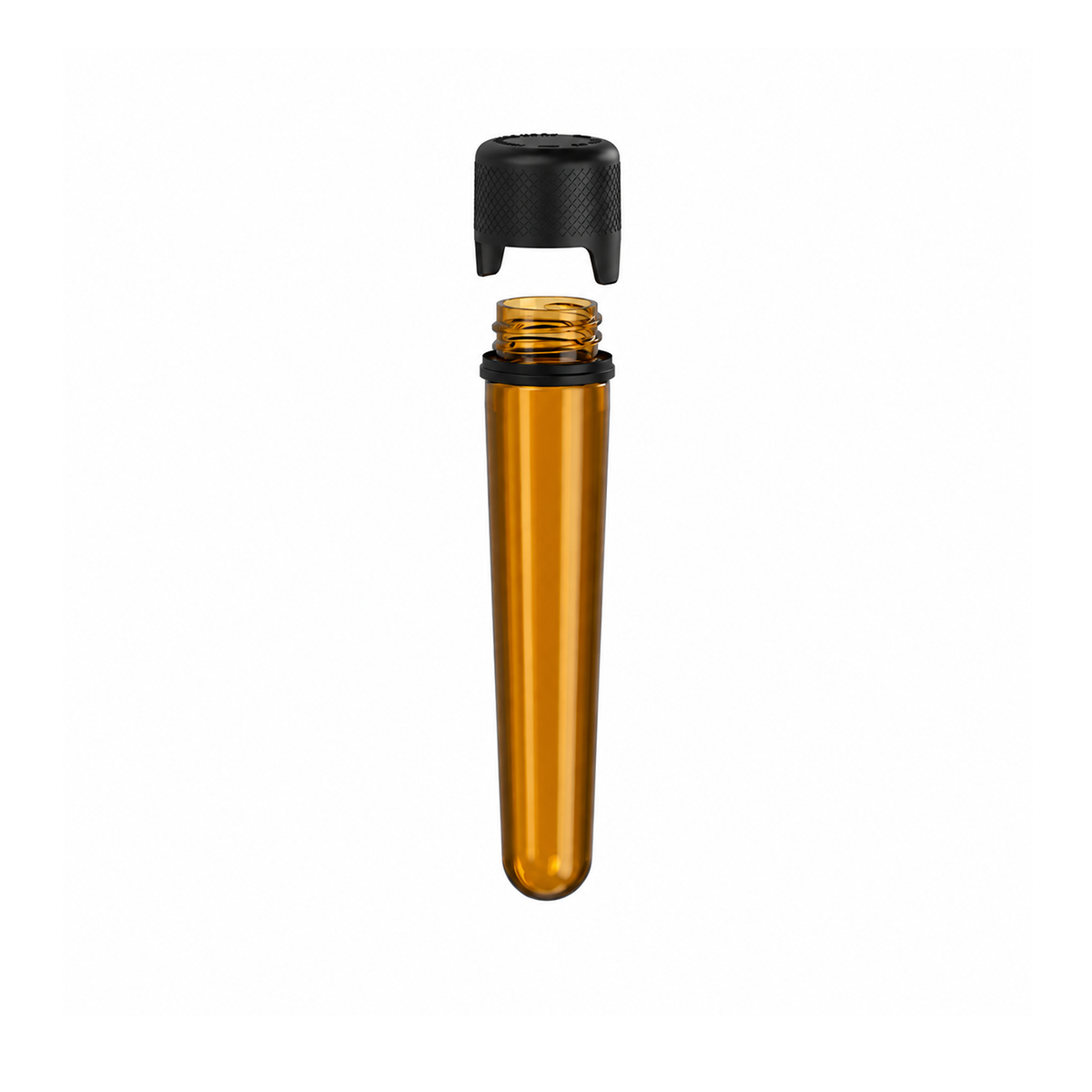 Chubby Gorilla Aviator Tube (CR/TE) - 100mm - AMBER TUBE w/ BLACK CLOSURE - 500ct