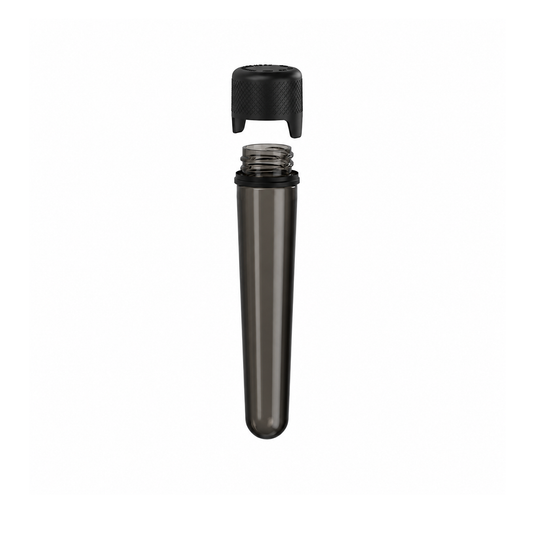 Chubby Gorilla Aviator Tube (CR/TE) - 100mm - TRANSLUCENT BLACK TUBE w/ BLACK CLOSURE - 500ct