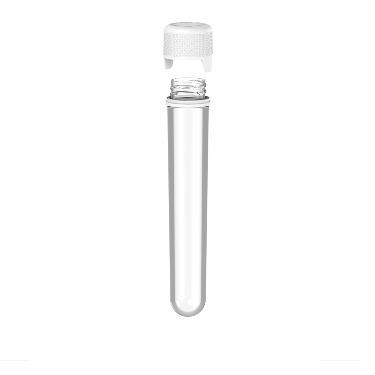 Chubby Gorilla Aviator Tube (CR/TE) - 120mm - CLEAR TUBE w/ WHITE CLOSURE - 500ct