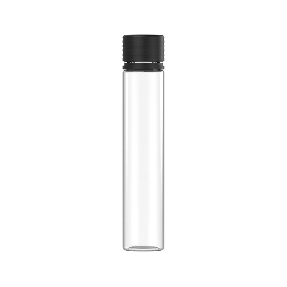 Chubby Gorilla Spiral Tube (CR/TE) - 115mm - CLEAR TUBE w/ BLACK CLOSURE - 200ct