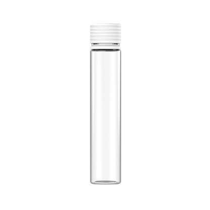 Chubby Gorilla Spiral Tube (CR/TE) - 115mm - CLEAR TUBE w/ WHITE CLOSURE - 200ct