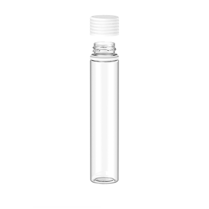 Chubby Gorilla Spiral Tube (CR/TE) - 115mm - CLEAR TUBE w/ WHITE CLOSURE - 200ct
