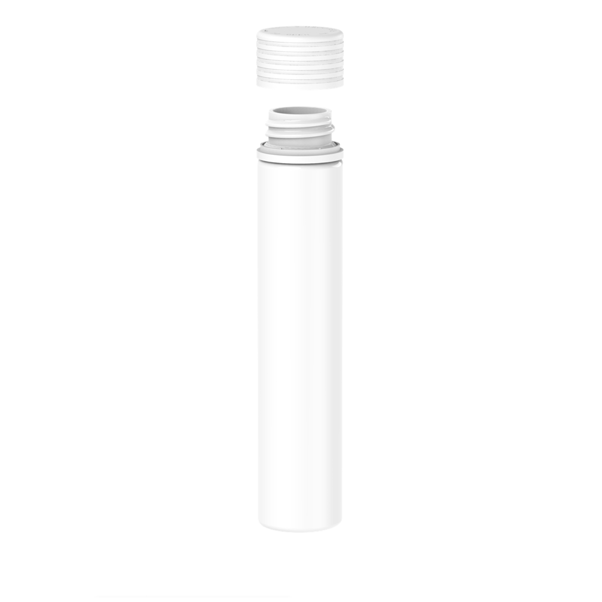 Chubby Gorilla Spiral Tube (CR/TE) - 115mm - WHITE TUBE w/ WHITE CLOSURE - 200ct
