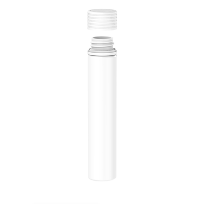 Chubby Gorilla Spiral Tube (CR/TE) - 115mm - WHITE TUBE w/ WHITE CLOSURE - 200ct