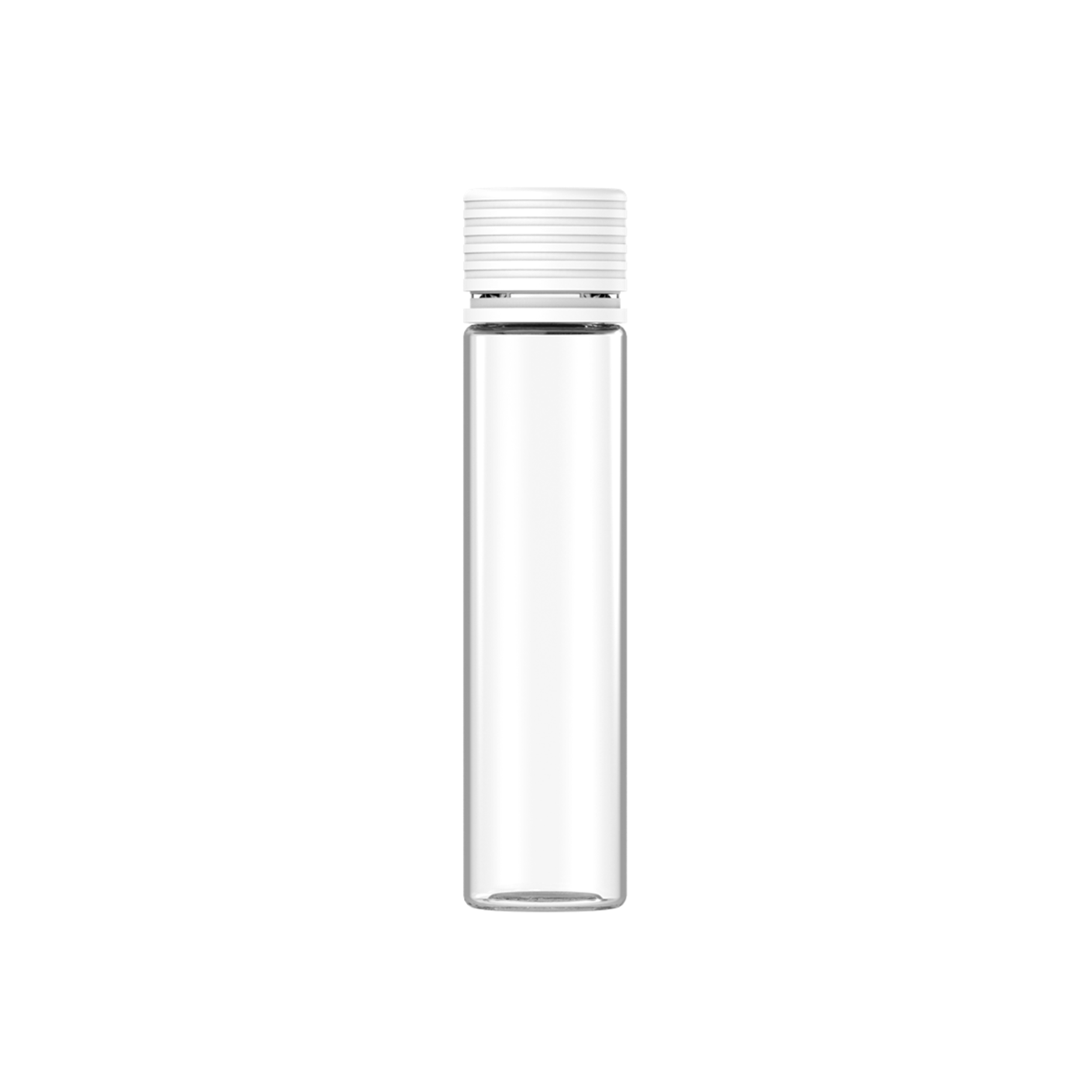 Chubby Gorilla Spiral Tube (CR/TE) - 95mm - CLEAR TUBE w/ WHITE CLOSURE - 300ct