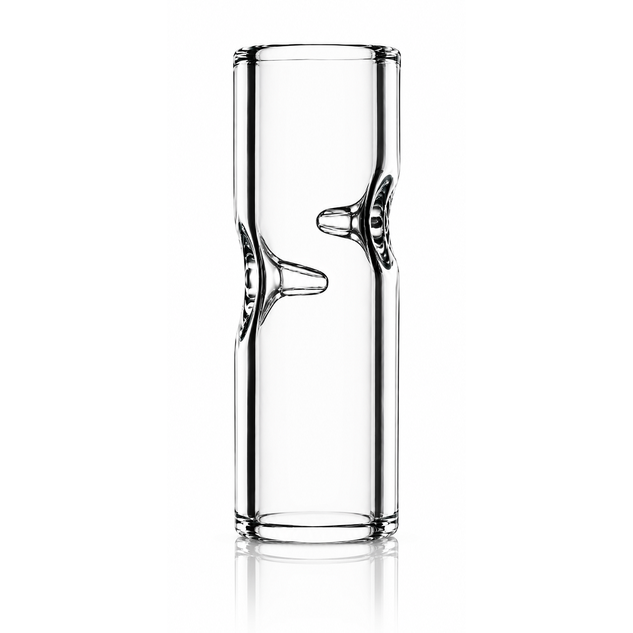 Glass Tip - Cylinder (2 Pokes) - Clear