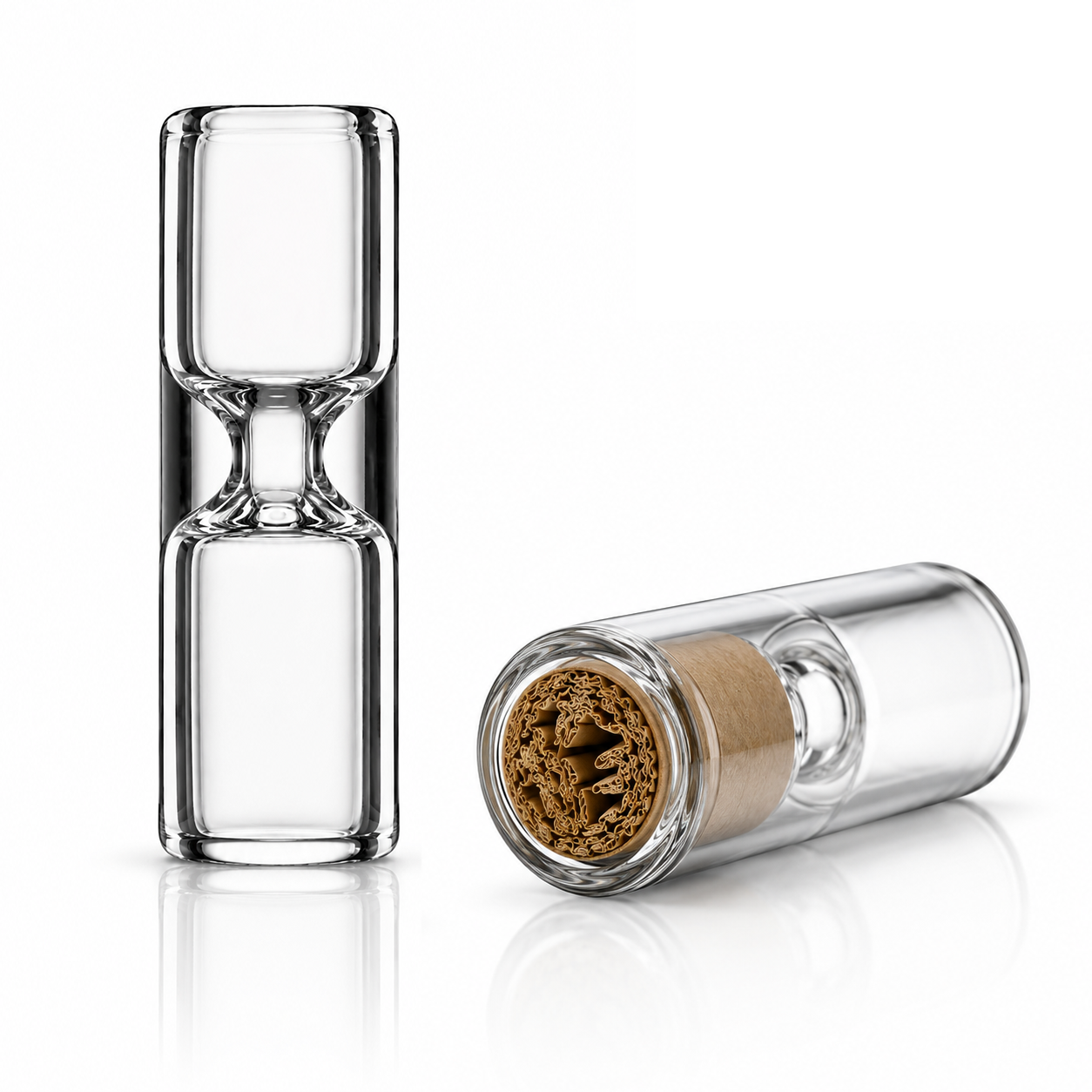 Glass Tip: Hourglass + Corn Husk