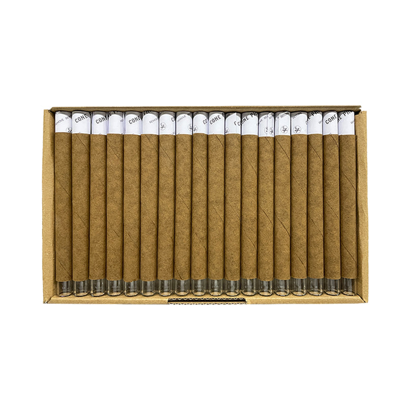 11x109mm TEA Tubes - Glass Tip (exposed) - Light Brown (85ct)