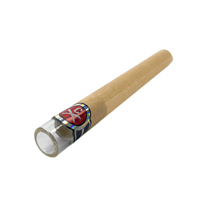 11x109mm Rolling Paper Tubes - Glass Tip - Unbleached (10ct)