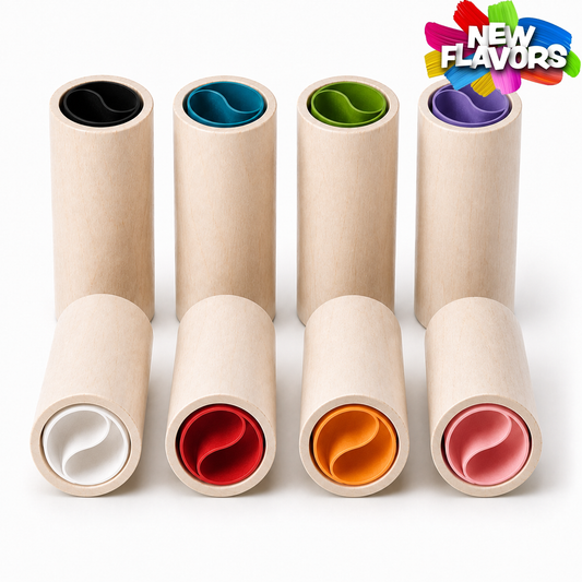 Wood Tip: Cylindrical + COLOR Paper (Flavored)