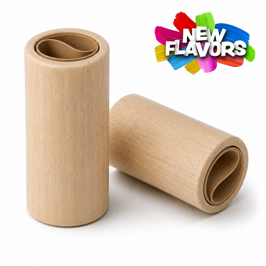 Wood Tip: Cylindrical + Paper (Flavored)