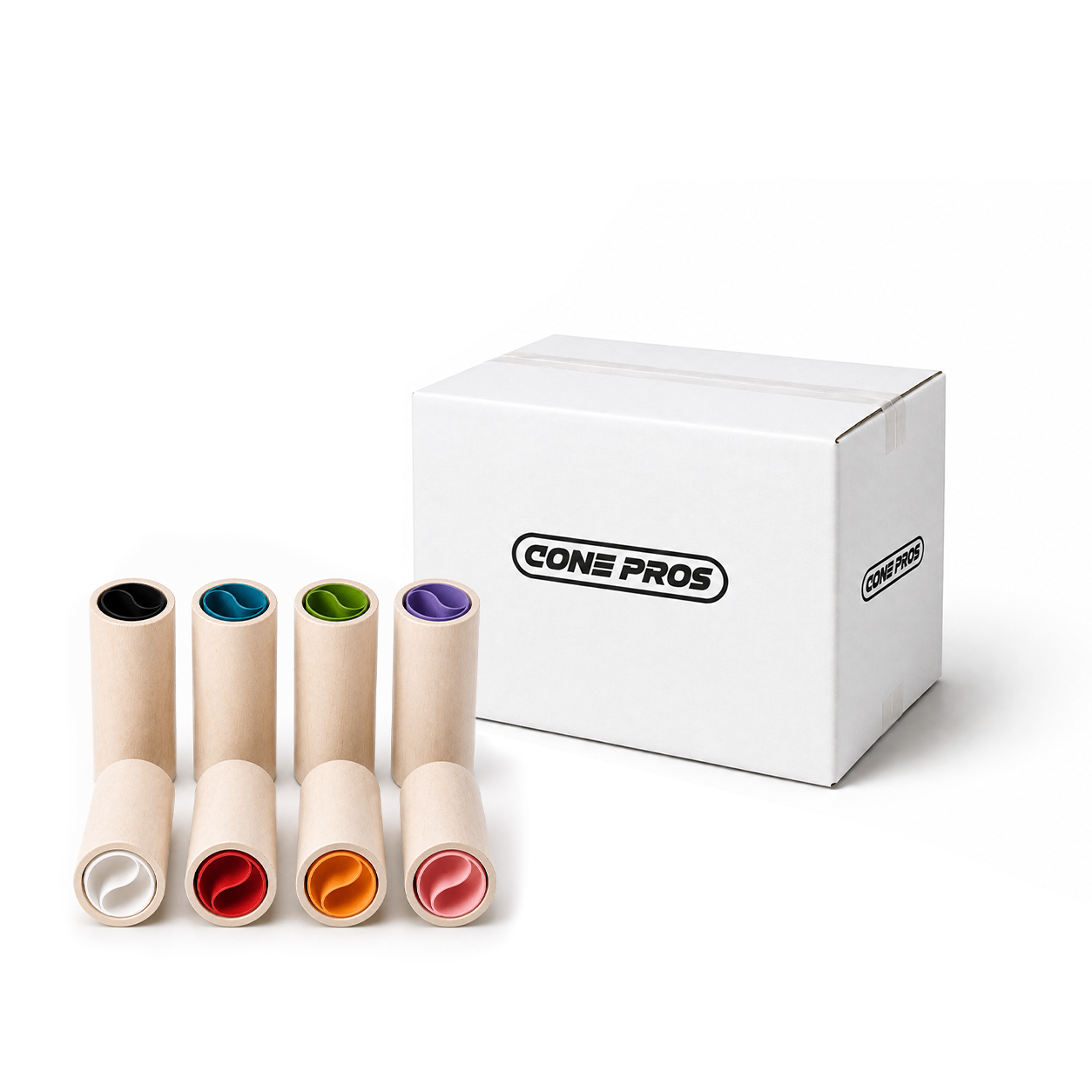 Wood Tip: Cylindrical + COLOR Paper (5,000ct)